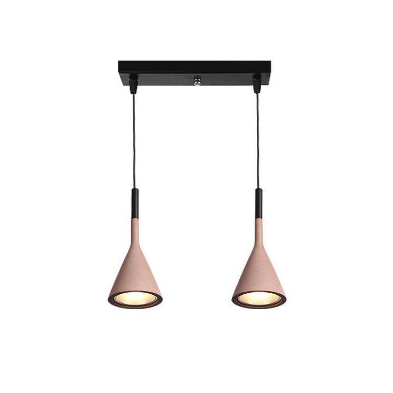 Conical Concrete Pendant Light - Lamp Outdoor