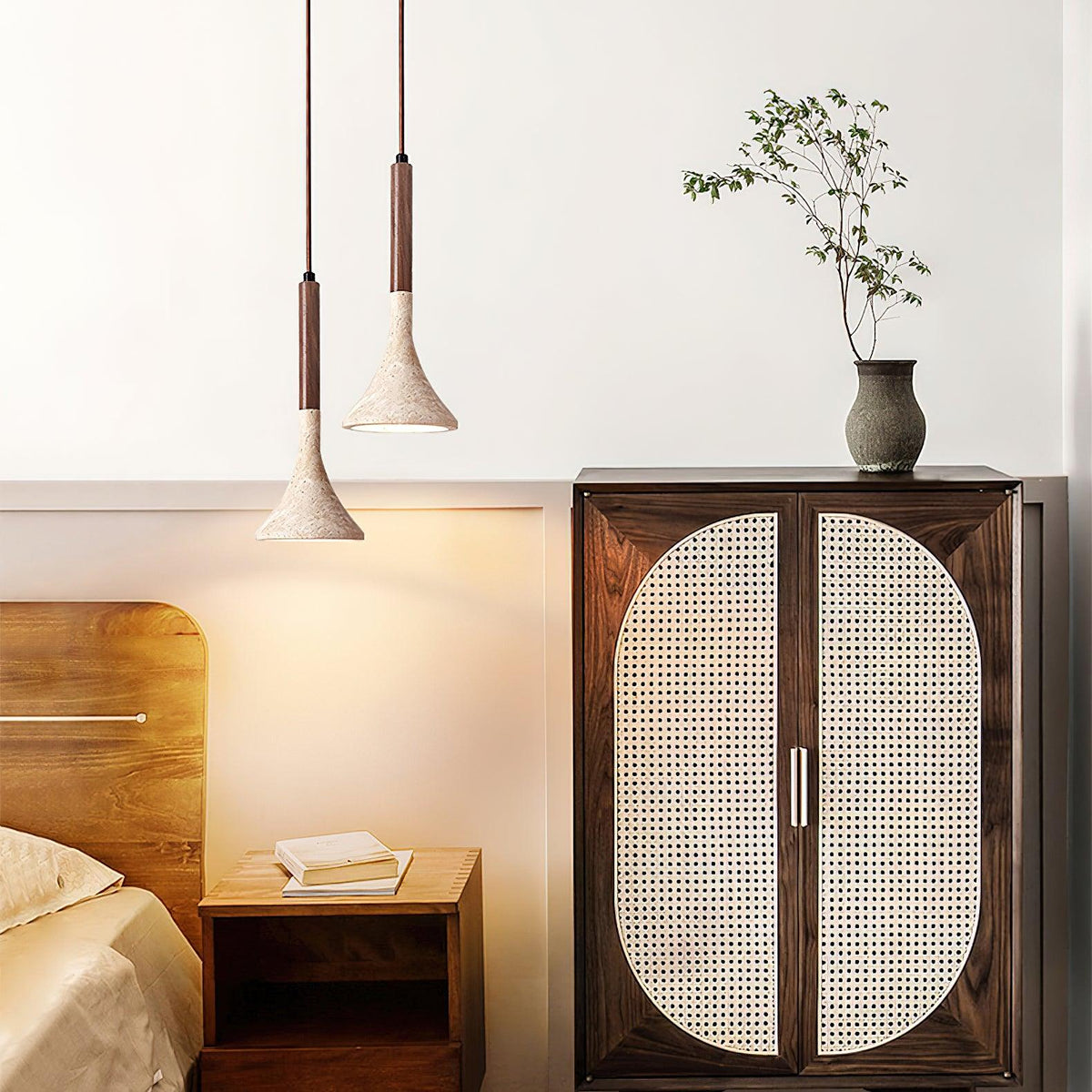Aplomb Wabi-Sabi Travertine Pendant Light