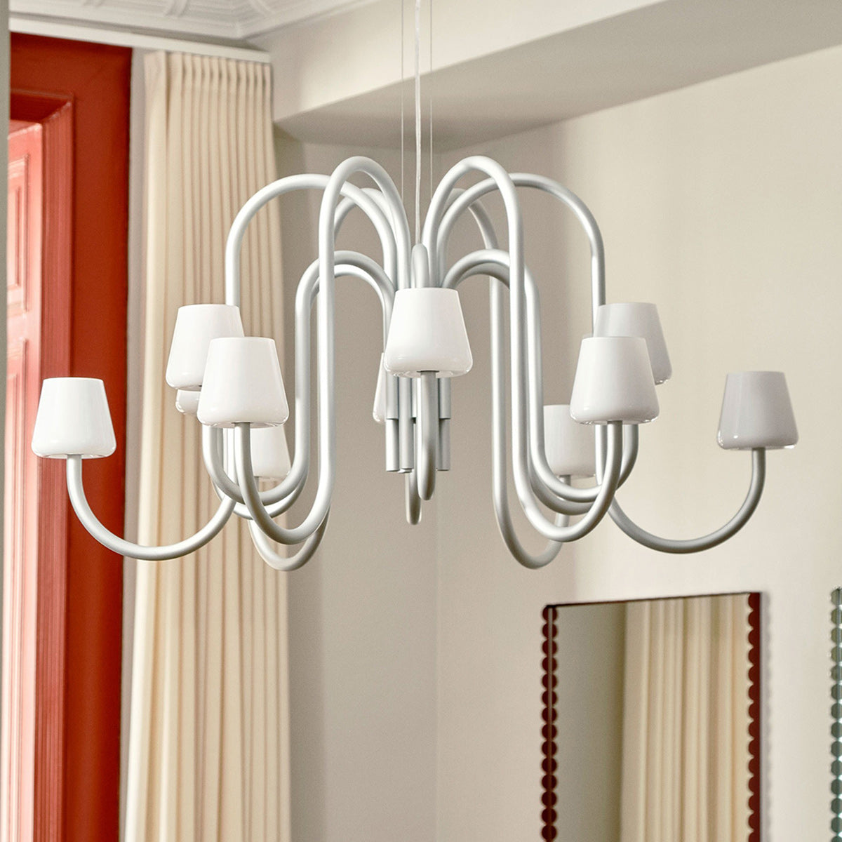 Apollo Contemporary Glass Chandelier