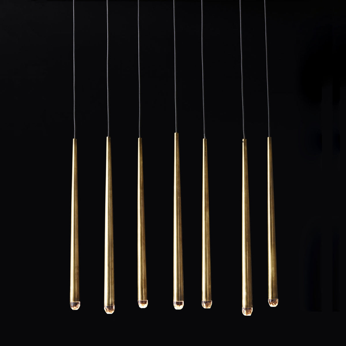 Aquitaine Minimalist Brass Chandelier