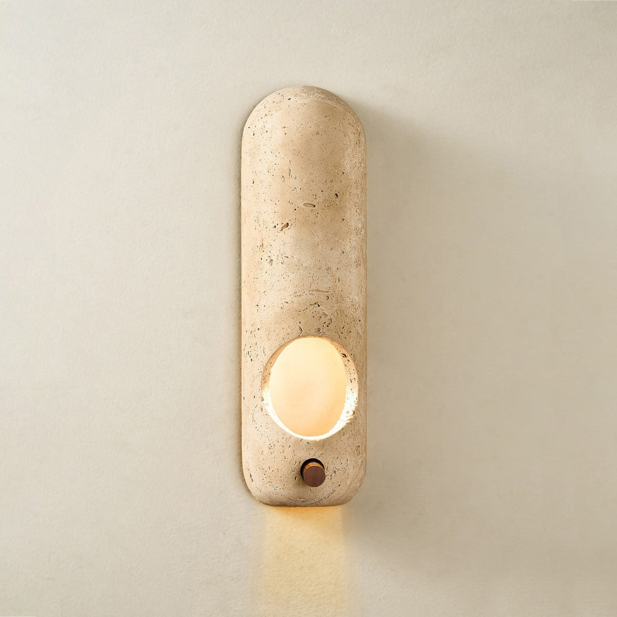 Arauz Wabi-Sabi Travertine Wall Light