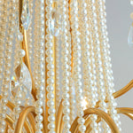 Eurvaros Vintage Crystal Brass Chandelier - Lamp Outdoor