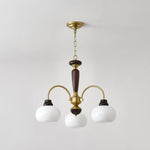 Aurora Chandelier Arched Globe White Shade - Lamp Outdoor