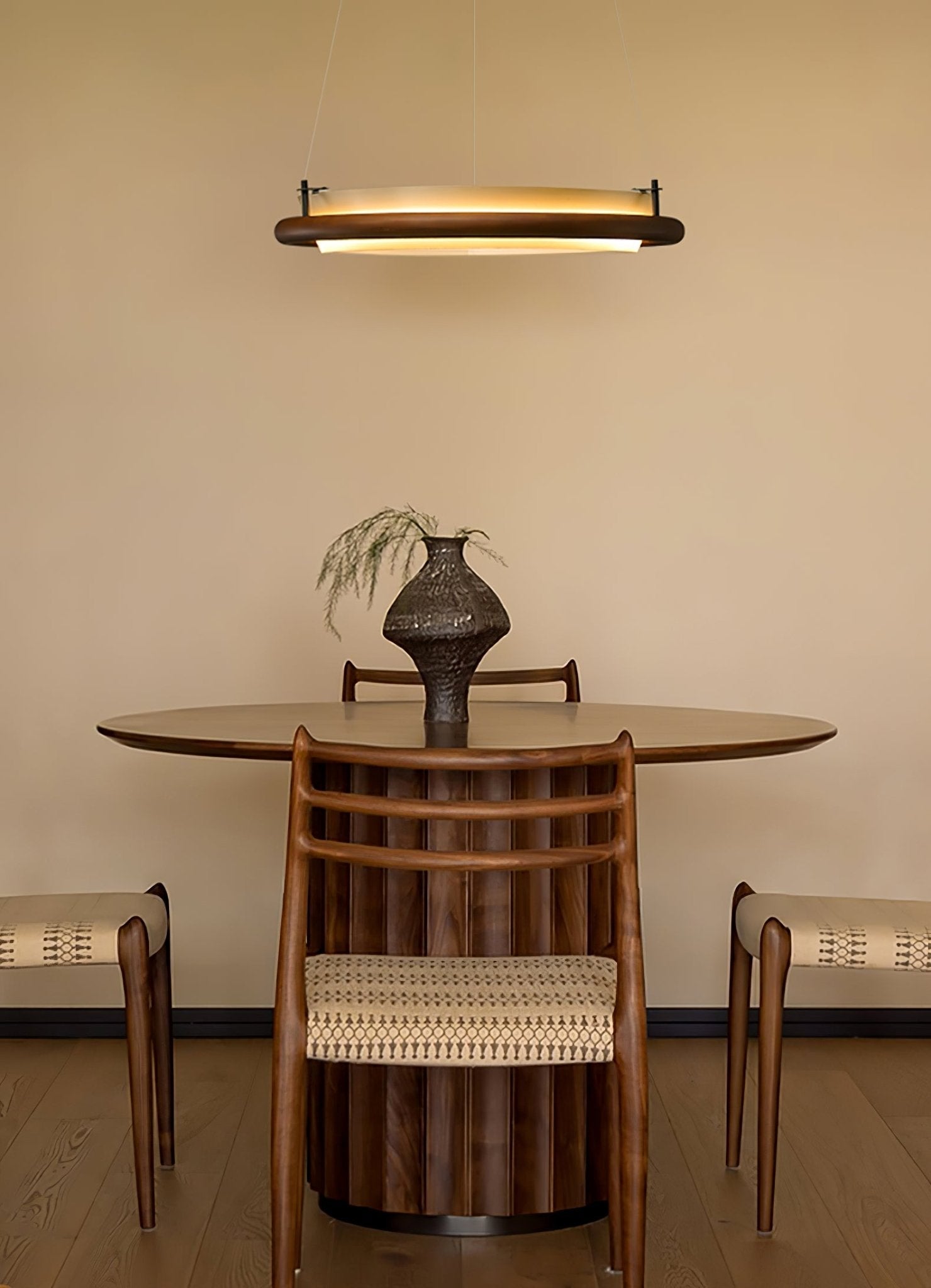 Olvelila Circular Metal Pendant Light - Lamp Outdoor