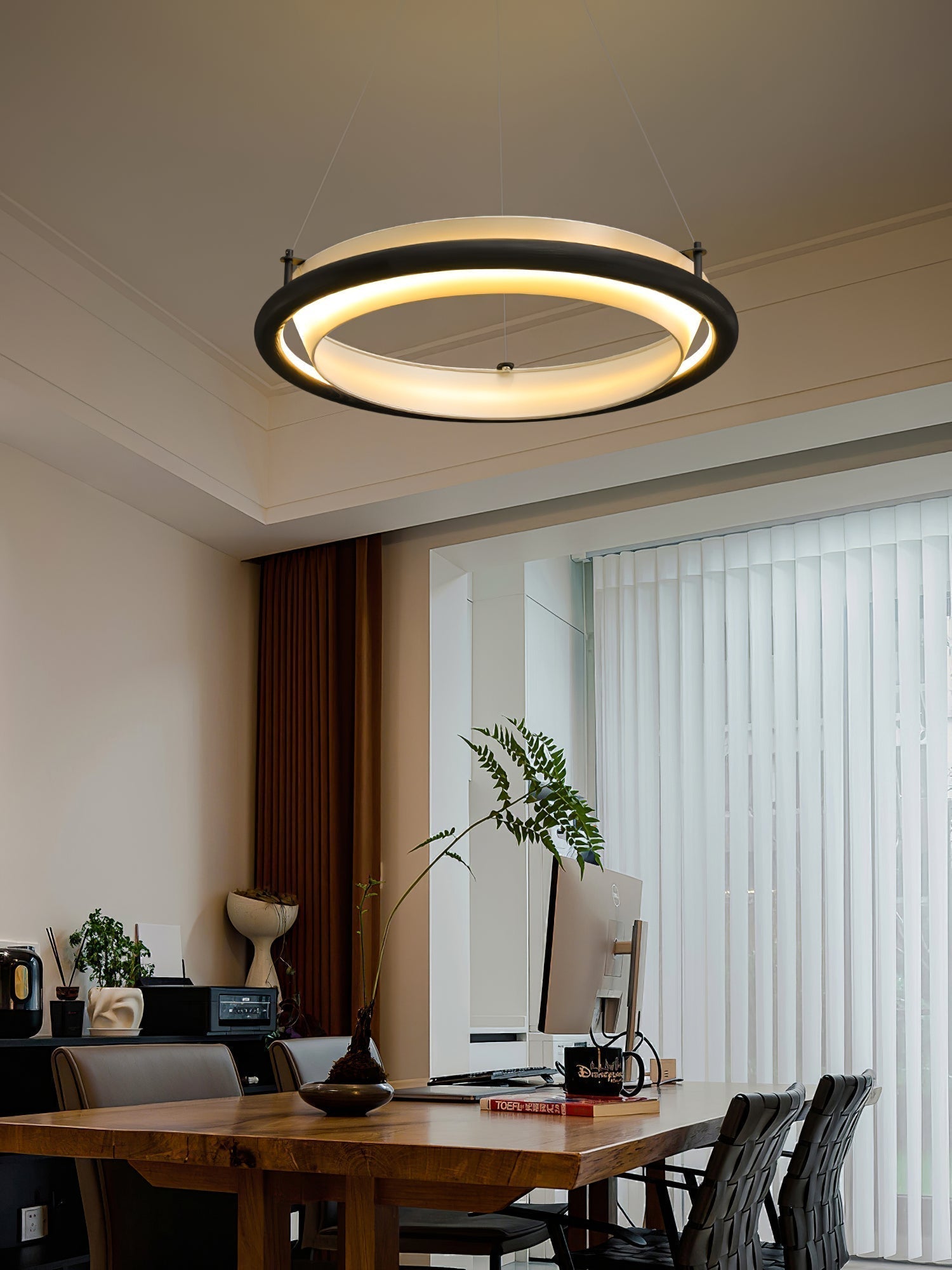 Olvelila Circular Metal Pendant Light - Lamp Outdoor