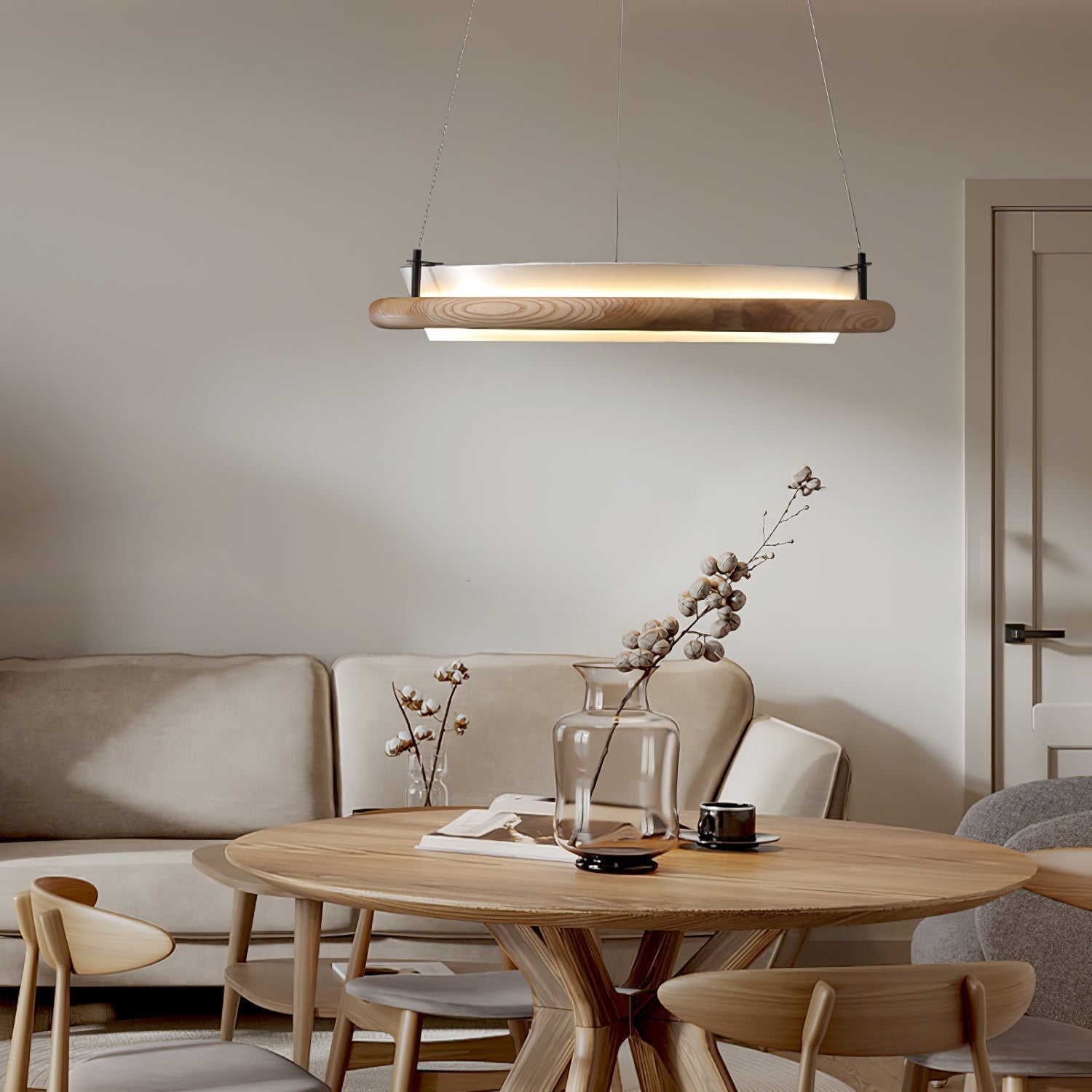 Olvelila Circular Metal Pendant Light - Lamp Outdoor