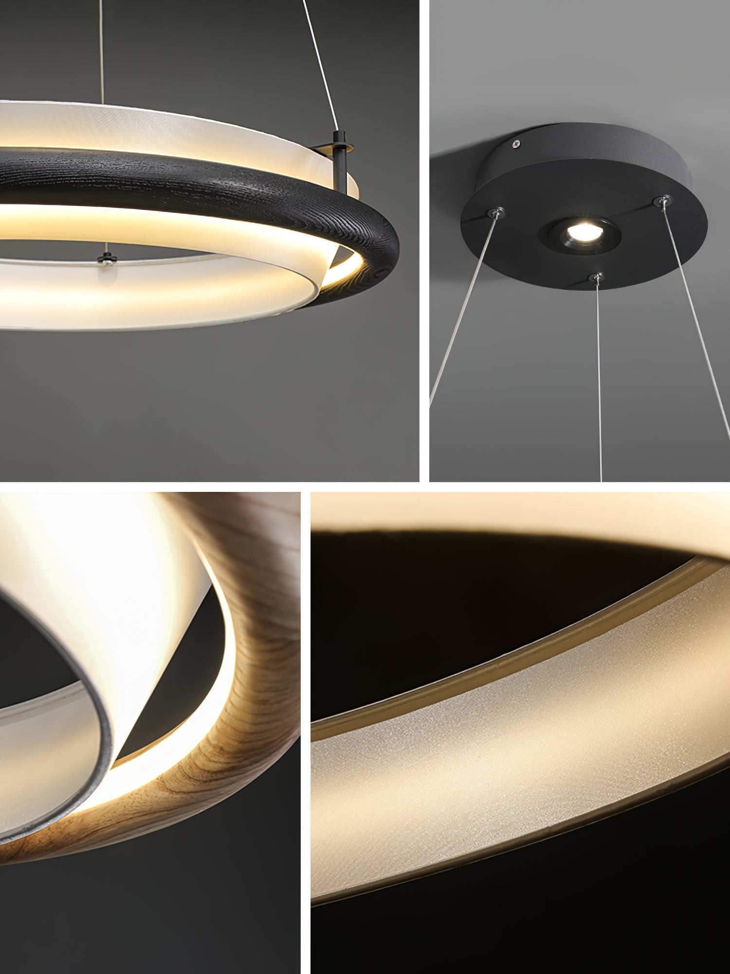 Olvelila Circular Metal Pendant Light - Lamp Outdoor