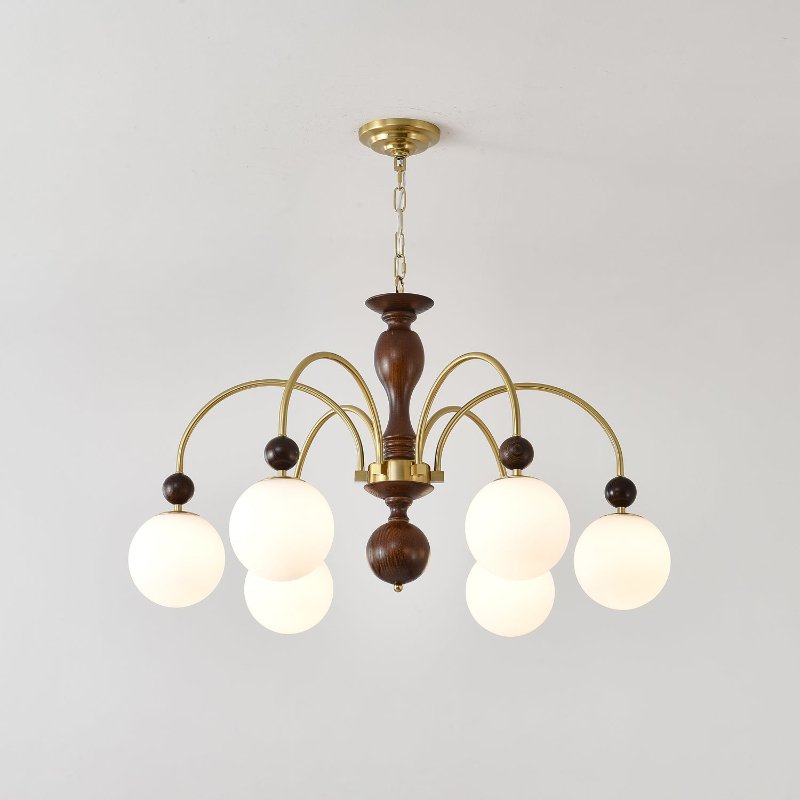 Archway Walnut Color Chandelier - Lamp Outdoor