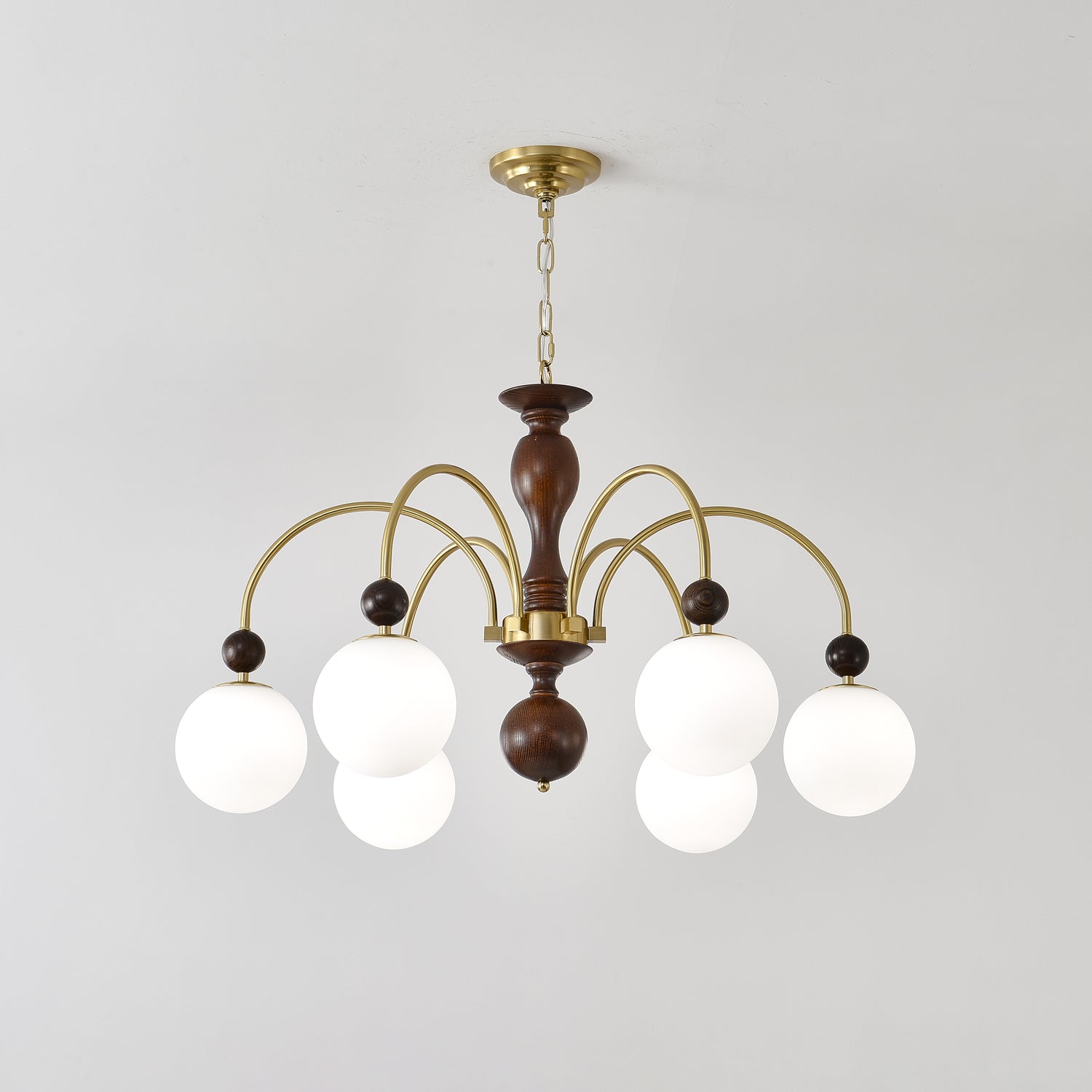 Archway Walnut Color Chandelier - Lamp Outdoor