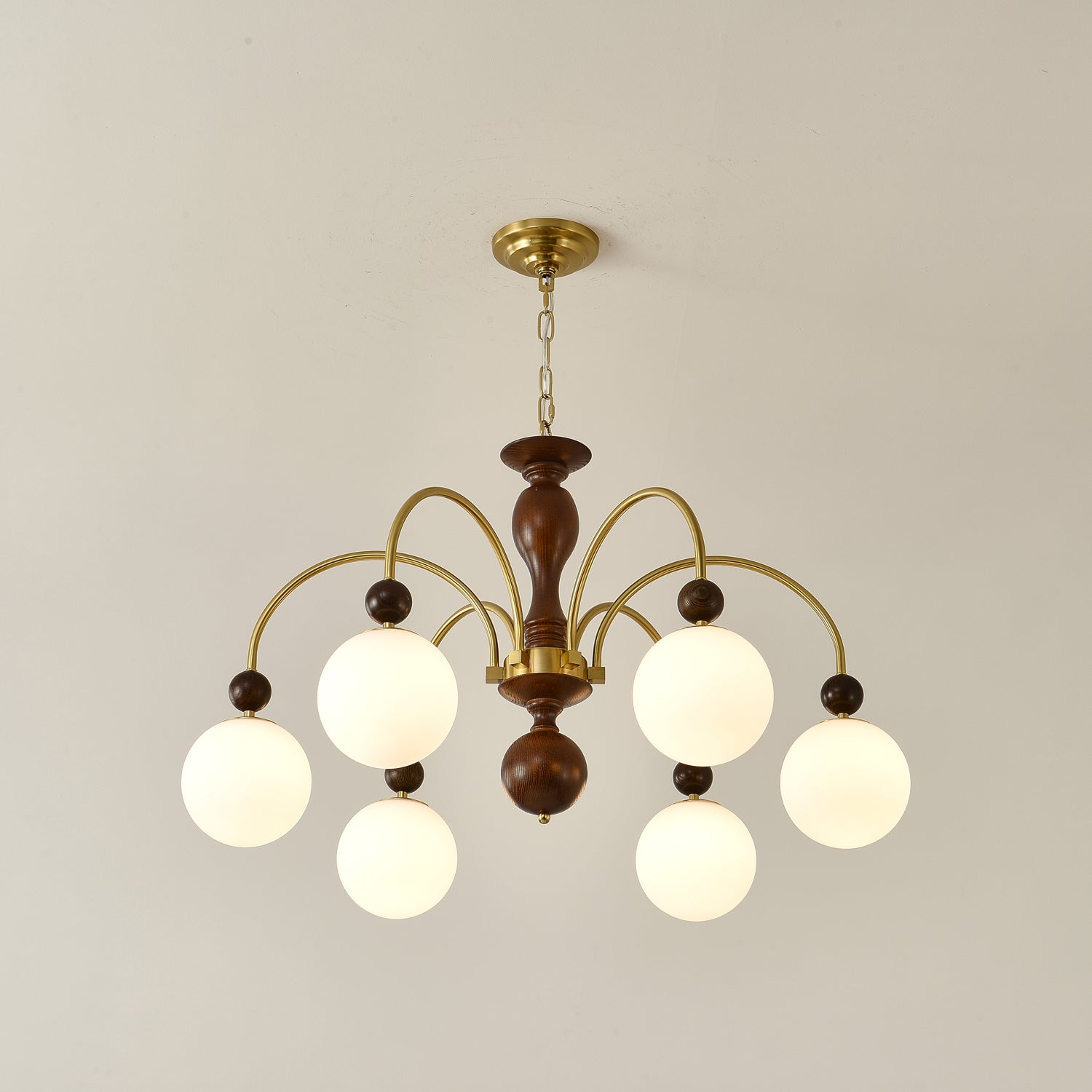 Archway Walnut Color Chandelier - Lamp Outdoor