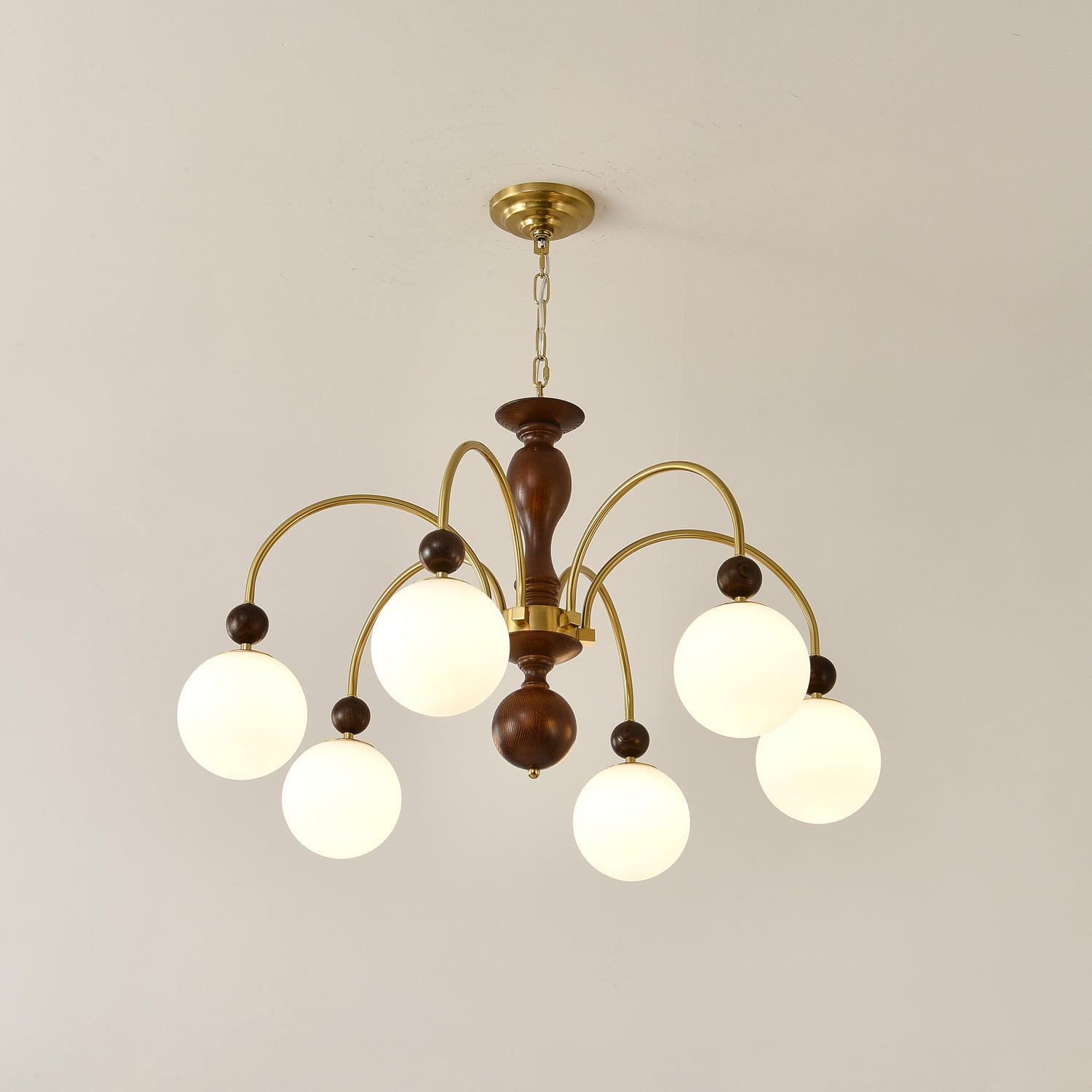 Archway Walnut Color Chandelier - Lamp Outdoor