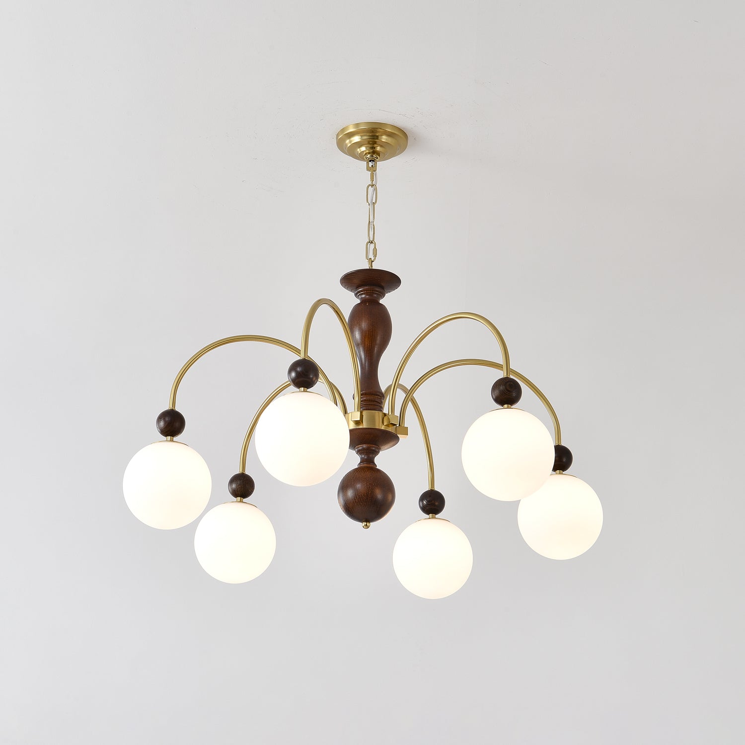 Archway Walnut Color Chandelier - Lamp Outdoor