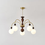 Archway Walnut Color Chandelier - Lamp Outdoor