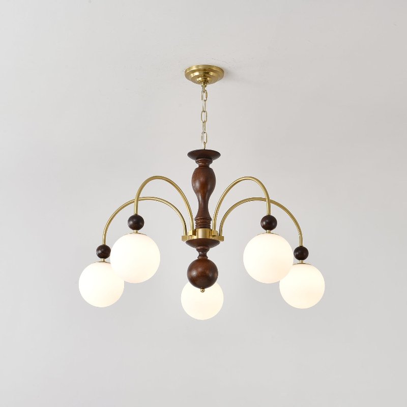 Archway Walnut Color Chandelier - Lamp Outdoor