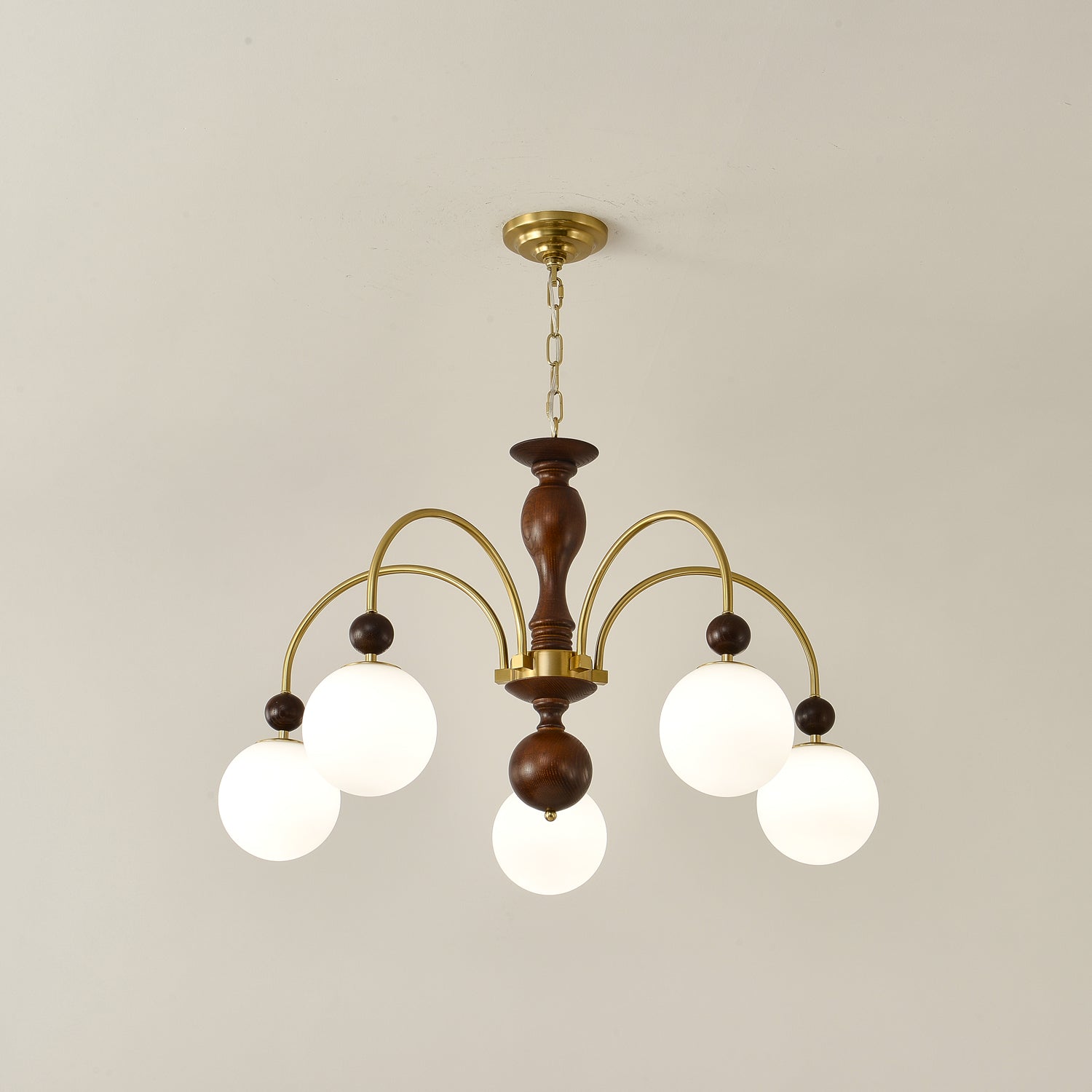 Archway Walnut Color Chandelier - Lamp Outdoor