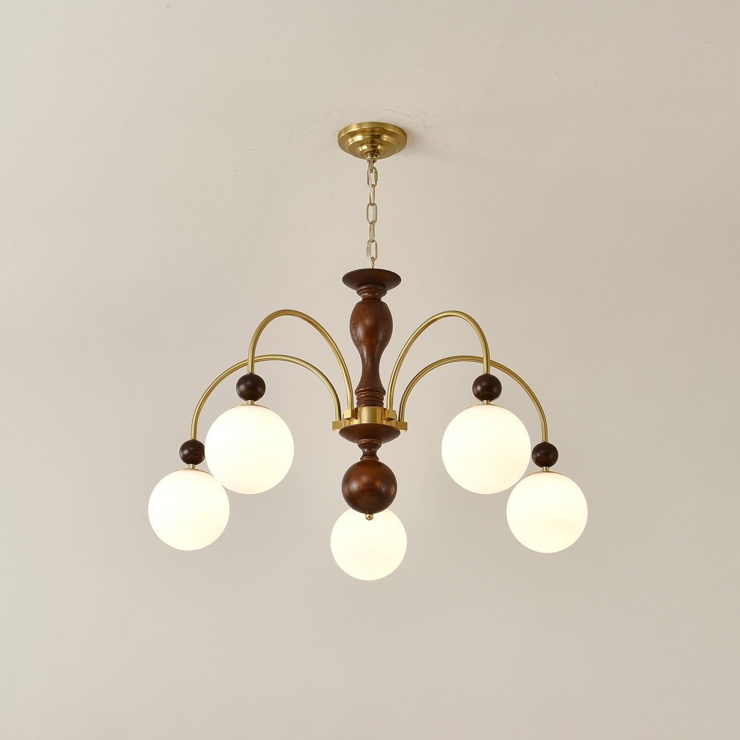 Archway Walnut Color Chandelier - Lamp Outdoor