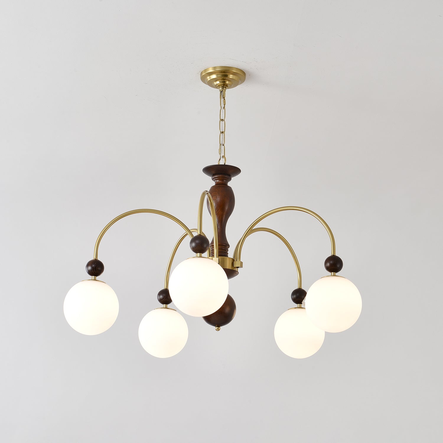 Archway Walnut Color Chandelier - Lamp Outdoor