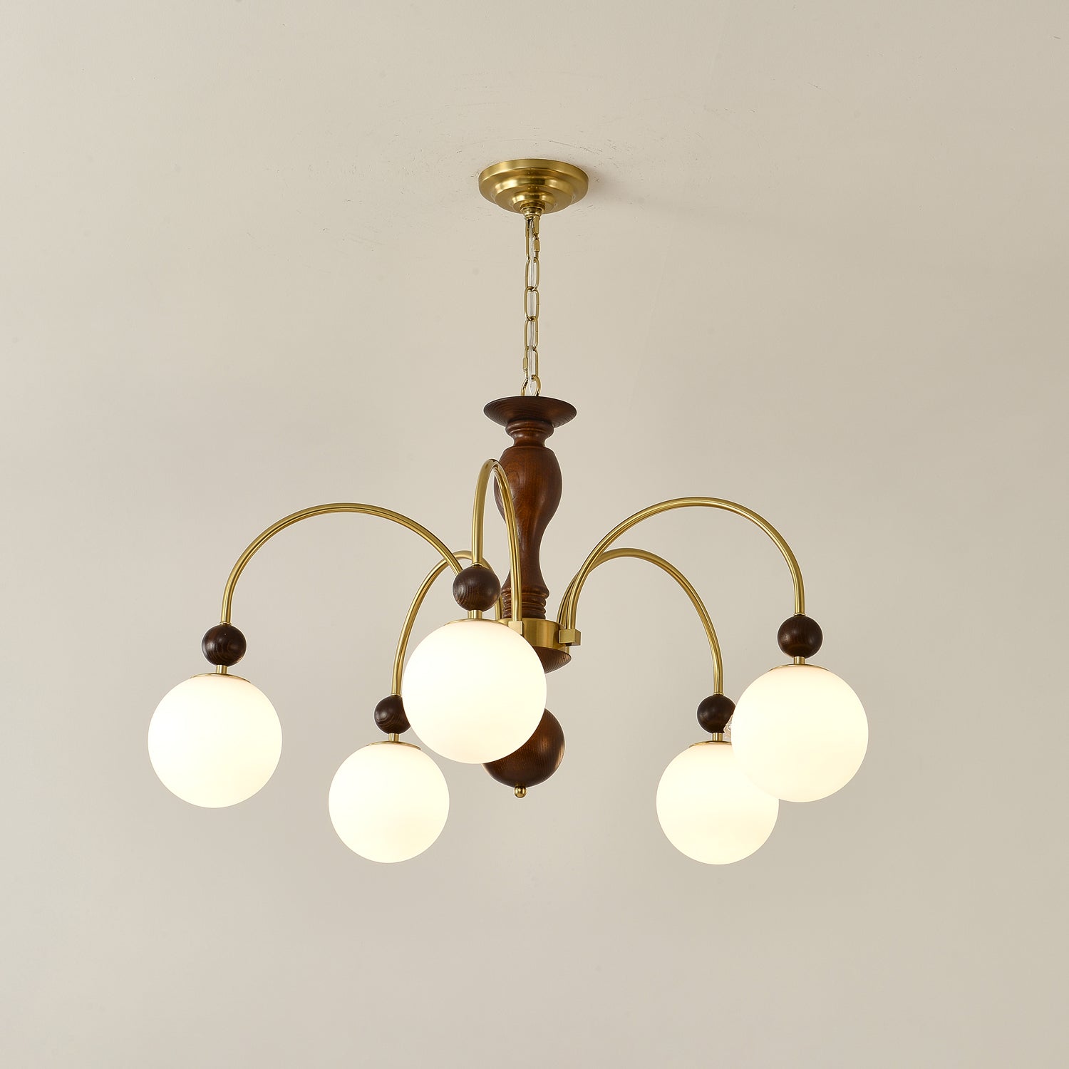 Archway Walnut Color Chandelier - Lamp Outdoor