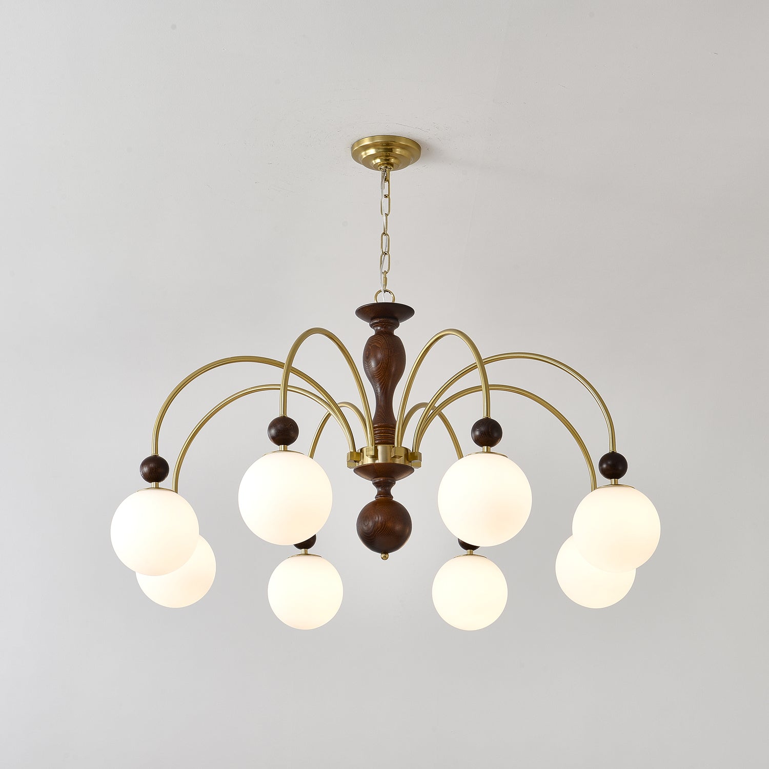 Archway Walnut Color Chandelier - Lamp Outdoor