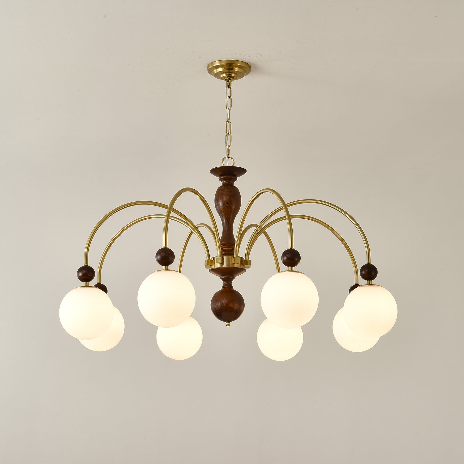 Archway Walnut Color Chandelier - Lamp Outdoor