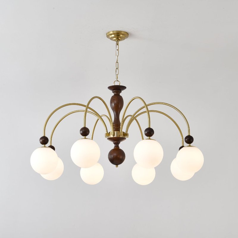 Archway Walnut Color Chandelier - Lamp Outdoor