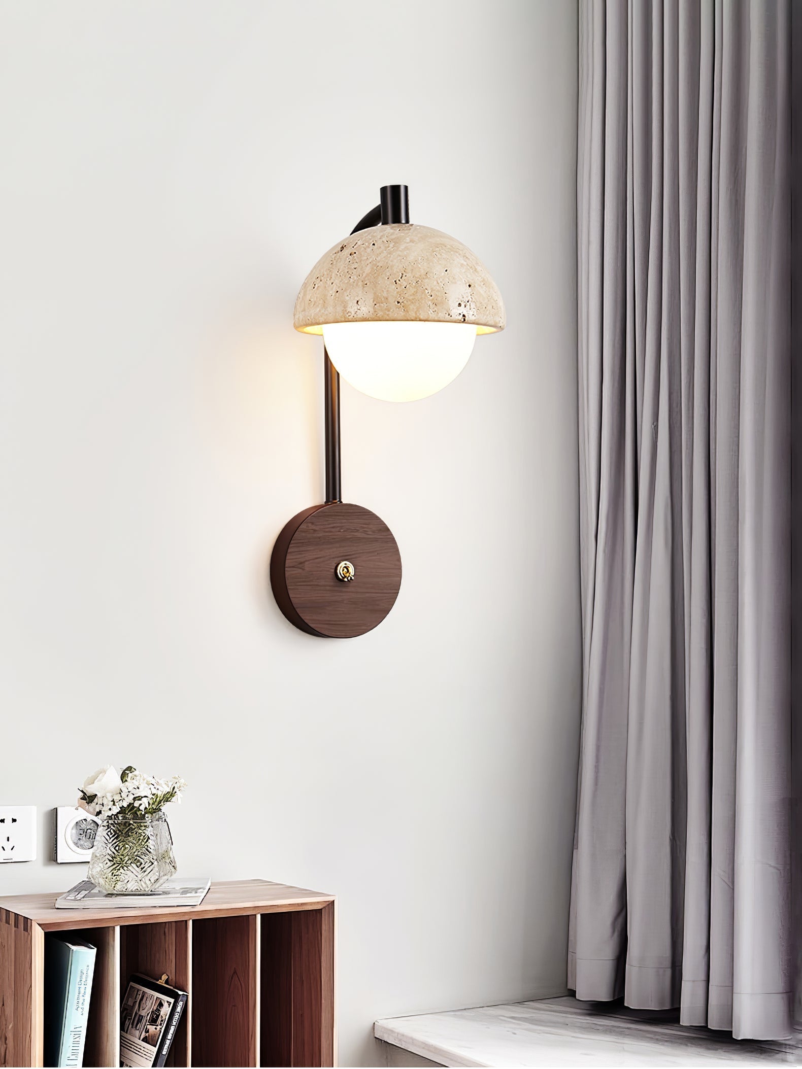 Arlo Travertine Wall Light - Lamp Outdoor