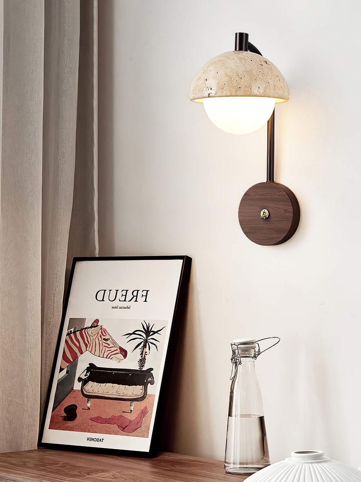 Arlo Travertine Wall Light - Lamp Outdoor