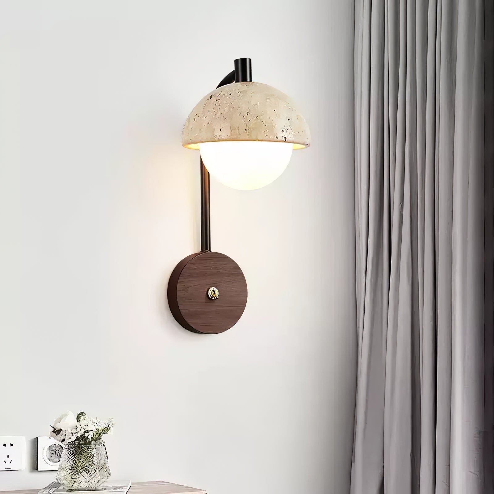 Arlo Travertine Wall Light - Lamp Outdoor