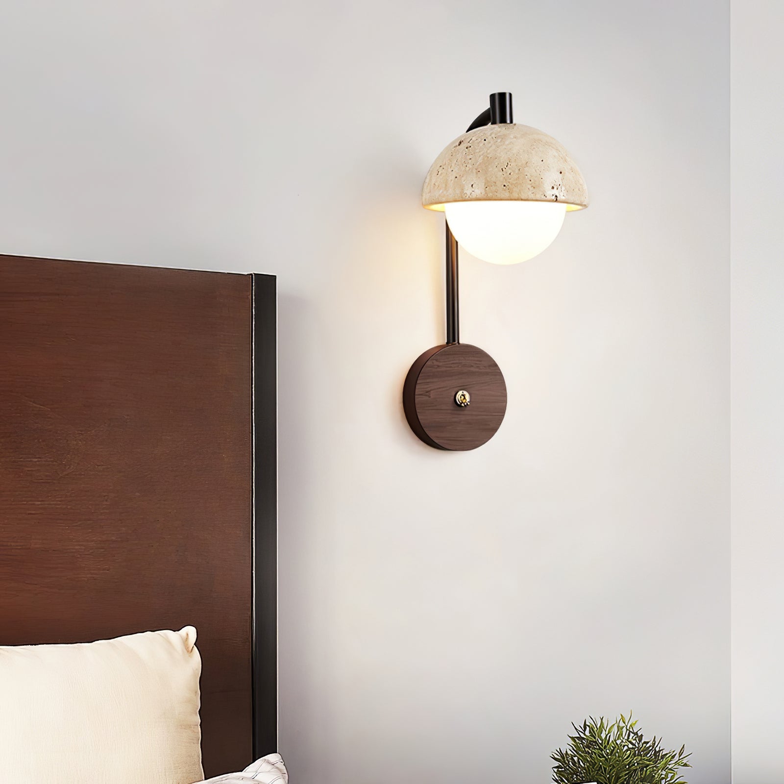 Arlo Travertine Wall Light - Lamp Outdoor