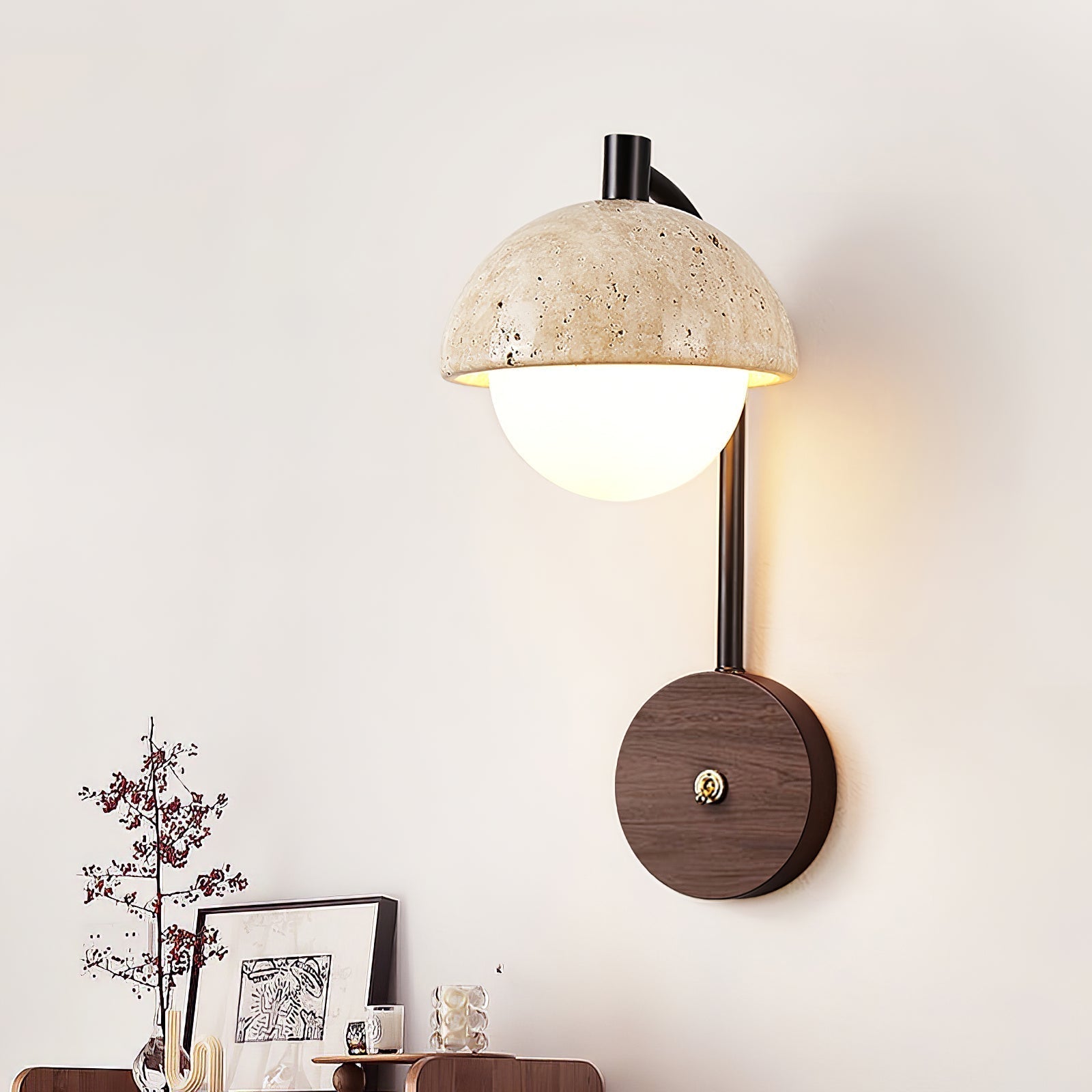 Arlo Travertine Wall Light - Lamp Outdoor