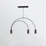 Solara Pendant Lamp Overlapping Cylinder Minimalist Dining Room - Letslighting