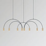 Solara Pendant Lamp Overlapping Cylinder Minimalist Dining Room - Letslighting