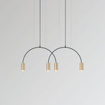Solara Pendant Lamp Overlapping Cylinder Minimalist Dining Room - Letslighting
