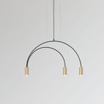 Solara Pendant Lamp Overlapping Cylinder Minimalist Dining Room - Letslighting