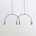 Solara Pendant Lamp Overlapping Cylinder Minimalist Dining Room - Letslighting