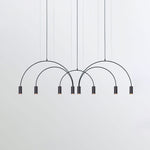 Solara Pendant Lamp Overlapping Cylinder Minimalist Dining Room - Letslighting