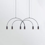 Solara Pendant Lamp Overlapping Cylinder Minimalist Dining Room - Letslighting