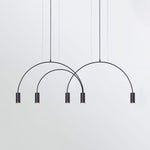 Solara Pendant Lamp Overlapping Cylinder Minimalist Dining Room - Letslighting