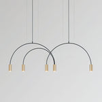 Solara Pendant Lamp Overlapping Cylinder Minimalist Dining Room - Letslighting