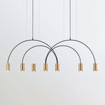 Solara Pendant Lamp Overlapping Cylinder Minimalist Dining Room - Letslighting