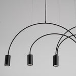 Solara Pendant Lamp Overlapping Cylinder Minimalist Dining Room - Letslighting