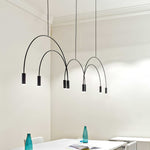 Solara Pendant Lamp Overlapping Cylinder Minimalist Dining Room - Letslighting