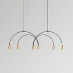 Solara Pendant Lamp Overlapping Cylinder Minimalist Dining Room - Letslighting