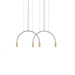 Solara Pendant Lamp Overlapping Cylinder Minimalist Dining Room - Letslighting