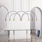 Solara Pendant Lamp Overlapping Cylinder Minimalist Dining Room - Letslighting