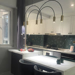 Solara Pendant Lamp Overlapping Cylinder Minimalist Dining Room - Letslighting