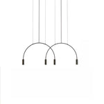 Solara Pendant Lamp Overlapping Cylinder Minimalist Dining Room - Letslighting