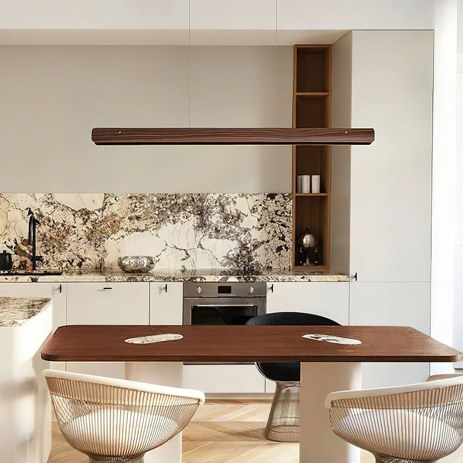 Arden Minimalist Wood Pendant Light