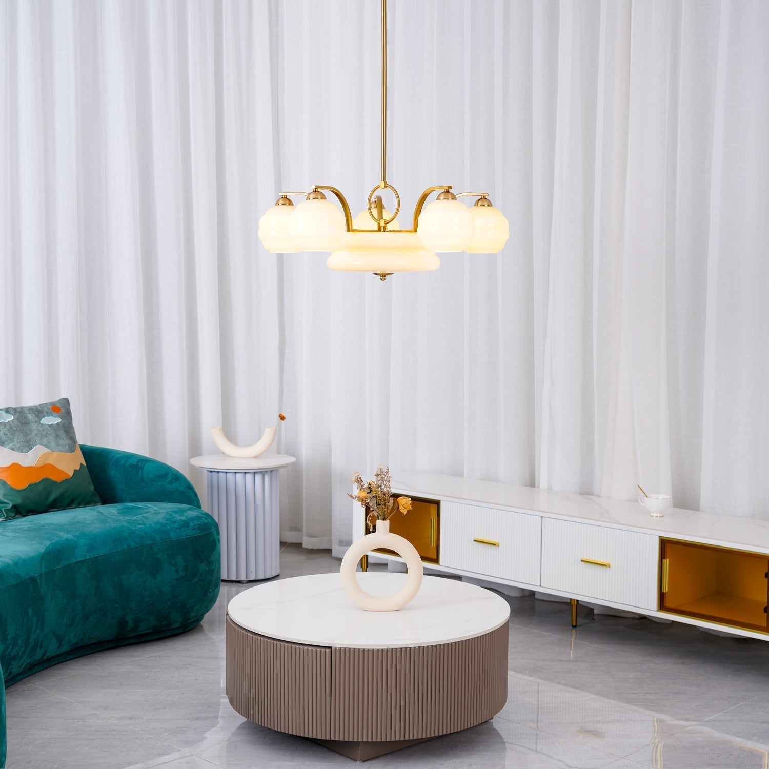 Art Deco Vintage Chandelier - Lamp Outdoor