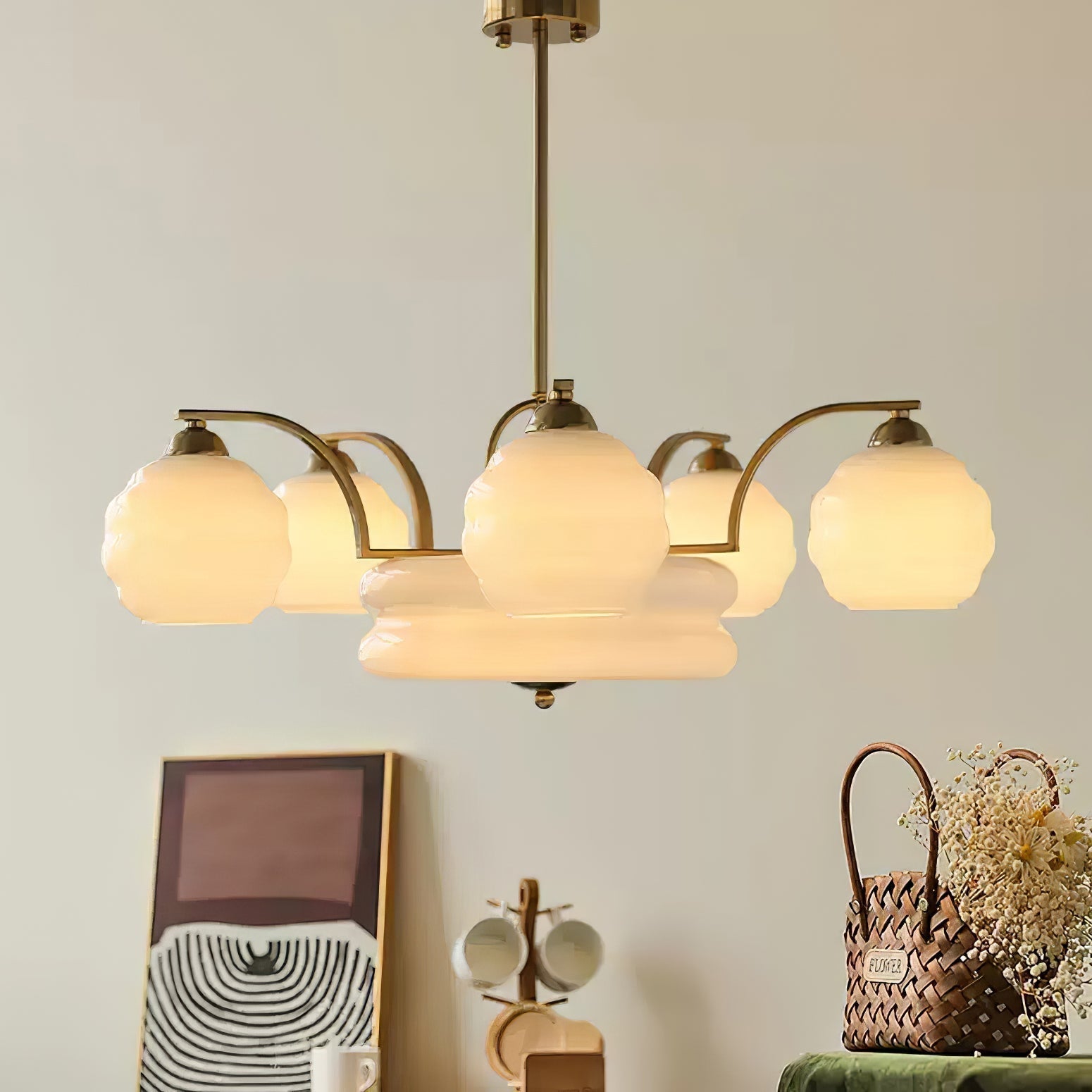 Art Deco Vintage Chandelier - Lamp Outdoor